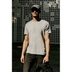 AC&Co / Altınyıldız Classics 4A4800000001GMJXS Slim Fit Bisiklet Yaka Pamuklu Erkek Tişört Gri Melanj