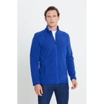 AC&Co / Altınyıldız Classics 4A5221100014SKS3XL Standart Fit Fermuarlı Bato Yaka Polar Erkek Ceket Saks Mavisi saks-mavi