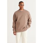 AC&Co / Altınyıldız Classics Açık Bej Oversize Baskılı Sweatshirt
