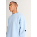 AC&Co / Altınyıldız Classics Açık Mavi Oversize İçi Polarlı Sweatshirt