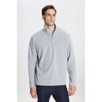 AC&Co / Altınyıldız Classics Anti-pilling Tüylenme Yapmayan Bato Yaka Soğuk Geçirmez Erkek Standart Fit Sweatshirt Polar