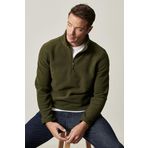 AC&Co / Altınyıldız Classics Anti-Pilling Tüylenme Yapmayan Standart Fit Dik Yaka Polar Sweatshirt, Renk Haki, Beden S