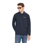 AC&Co Altınyıldız Classics Erkek 2 İplik Pamuklu Polo Yaka Sweatshirt Lacivert M
