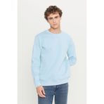 AC&Co / Altınyıldız Classics Erkek Açık Mavi Standart Fit Normal Kesim Içi Polarlı 3 Iplik Bisiklet Yaka Pamuklu Sweatshirt