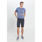 Ac&Co / Altınyıldız Classics Erkek Antrasıt Slim Fit Dar Kesim Pamuklu Esnek Denim Şort Antrasit