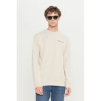 AC&Co / Altınyıldız Classics Erkek Bej 2 İplik Pamuklu Standart Fit Normal Kesim Rahat Bisiklet Yaka Sweatshirt Bej