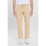 AC&Co / Altınyıldız Classics Erkek Bej Comfort Fit Rahat Kesim Yan Cepli Pantolon Bej