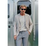 AC&Co / Altınyıldız Classics Erkek Bej Slim Fit Dar Kesim Mono Yaka Casual Blazer Ceket