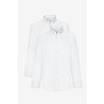 AC&Co / Altınyıldız Classics Erkek Beyaz 2'li Pamuklu Kolay Ütülenebilir Slim Fit Dar Kesim Oxford Gömlek Paketi Beyaz