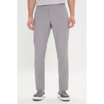AC&Co / Altınyıldız Classics Erkek Comfort Fit Rahat Kesim Yan Cepli Desenli Beli Lastikli Pantolon - Gri