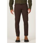 AC&Co / Altınyıldız Classics Erkek Kahverengı Slim Fit Dar Kesim 5 Cepli Desenli Esnek Pantolon Kahverengi