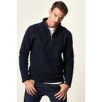 AC&Co / Altınyıldız Classics Erkek Lacivert Anti-Pilling Tüylenme Yapmayan Standart Fit Dik Yaka Polar Sweatshirt