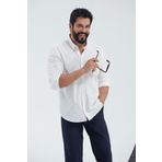 AC&Co / Altınyıldız Classics Erkek Lacivert Slim Fit Dar Kesim Beli Bağlamalı Yan Cep Gofre Desenli Pantolon