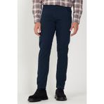 AC&Co / Altınyıldız Classics Erkek Lacivert Slim Fit Dar Kesim Pamuklu Esnek Chino Pantolon