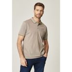 AC&Co / Altınyıldız Classics Erkek Neftı-beyaz Polo Yaka Cepli Regular Fit Geniş Kesim Düz Tişört Neftı-beyaz Beyaz - Nefti