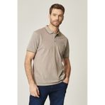 Ac&Co / Altınyıldız Classics Erkek Neftı-Beyaz Polo Yaka Cepli Regular Fit Geniş Kesim Düz Tişört Yeşil