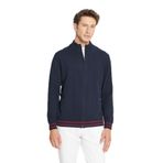 AC&Co Altınyıldız Classics Erkek Pamuklu Standart Fit Dik Yaka Triko Ceket Lacivert 2XL