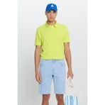 AC&Co / Altınyıldız Classics Erkek Sarı Standart Fit Normal Kesim %100 Pamuk Logo Detaylı Polo Yaka Tişört