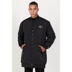 AC&Co / Altınyıldız Classics Erkek Sıyah Oversize Geniş Kesim Kolej Yaka Mont