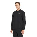 AC&Co Altınyıldız Classics Erkek Siyah Pamuklu 2 İplik Standart Fit Bisiklet Yaka Sweatshirt XL