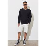 AC&Co / Altınyıldız Classics Erkek Sıyah Standart Fit Normal Kesim Bisiklet Yaka Sweatshirt