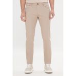 AC&Co / Altınyıldız Classics Erkek Taş 360 Derece Her Yöne Esneyen Slim Fit Dar Kesim Diyagonal Desenli Pantolon