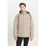 AC&Co / Altınyıldız Classics Erkek Vızon Standart Fit Normal Kesim Dik Yaka Kapüşonlu Yan Cepli Casual Mont VIZON
