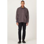 AC&Co / Altınyıldız Classics Koyu Gri Oversize Bol Kesim Dik Yaka Jakarlı Polar Sweatshirt
