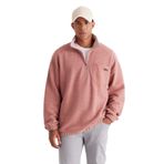 AC&Co / Altınyıldız Classics Loose Fit Bato Yaka Pamuklu Sweatshirt, Renk Gul Kurusu Melanj, Beden XS