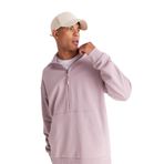 AC&Co / Altınyıldız Classics Oversize Bol Kesim Bato Yaka Pamuklu Sweatshirt, Renk Gül Kurusu, Beden XL