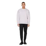 AC&Co / Altınyıldız Classics Oversize Fit Bol Kesim Pamuklu İçi Polarlı Bisiklet Yaka Sweatshirt, Renk Lila, Beden XS