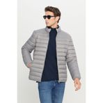 AC&Co / Altınyıldız Classics Rüzgar Geçirmez Sıcak Tutan Ultra Hafif Standart Fit Gri Şişme Erkek Mont