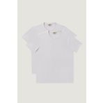 AC&Co / Altınyıldız Classics Slim Fit Bisiklet Yaka 2'li Düz Tişört Paketi, Renk Beyaz-Beyaz, Beden S