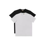 AC&Co / Altınyıldız Classics Slim Fit Bisiklet Yaka 2'li Düz Tişört Paketi, Renk Siyah-Beyaz, Beden 2XL
