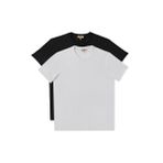 AC&Co / Altınyıldız Classics Slim Fit Bisiklet Yaka 2'li Düz Tişört Paketi, Renk Siyah-Beyaz, Beden S
