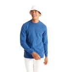 AC&Co / Altınyıldız Classics Standart Fit Normal Kesim Bisiklet Yaka Jakarlı Triko Kazak, Renk Saks Mavi, Beden M