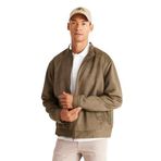AC&Co / Altınyıldız Classics Standart Fit Normal Kesim Dik Yaka Mont, Renk Haki, Beden 2XL