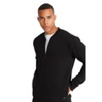 AC&Co / Altınyıldız Classics Standart Fit Normal Kesim İçi Polarlı Kolej Yaka Pamuklu Sweatshirt Ceket, Renk Siyah, Beden S