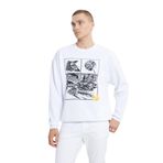 AC&Co/Altınyıldız Classics Batman Lisanslı 3 İplik Loose Fit Bol Kesim Pamuklu Bisiklet Yaka Sweatshirt, Renk Beyaz, Beden L