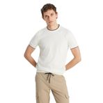 AC&Co/Altınyıldız Classics Erkek Ekru%100 Pamuk Standart Fit Normal Kesim Bisiklet Yaka Triko Tişört, Ekru, L