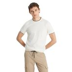 AC&Co/Altınyıldız Classics Erkek Ekru%100 Pamuk Standart Fit Normal Kesim Bisiklet Yaka Triko Tişört, Ekru, XL