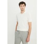 AC&Co/Altınyıldız Classics Erkek Ekru%100 Pamuk Standart Fit Normal Kesim Polo Yaka Triko Tişört, Ekru, L