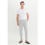 AC&Co/Altınyıldız Classics Erkek Gri Melanj Pamuklu Standart Fit Normal Kesim Beli Lastikli Cepli Pijama Altı, Gri Melanj, XL