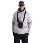 AC&Co/Altınyıldız Classics-Erkek Gri Melanj Standart Fit Içi Polarlı 3 Iplik Kapüşonlu Kanguru Cepli Pamuklu Sweatshirt