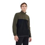 AC&Co/Altınyıldız Classics Erkek Haki-Siyah Standart Fit Dik Yaka İçi Polarlı Çift Renk Polar Sweatshirt, HAKI-SIYAH, M