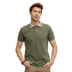 AC&Co/Altınyıldız Classics Erkek Haki Slim Fit Dar Kesim%100 Pamuk Kıvrılmaz Polo Yaka Tişört, Haki, XL