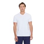 AC&Co/Altınyıldız Classics Erkek%100 Pamuk V Yaka Beyaz Slim Fit Dar Kesim Tişört, Beyaz, L
