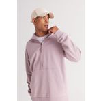 AC&Co/Altınyıldız Classics Oversize Bol Kesim Bato Yaka Pamuklu Sweatshirt, Renk Gül Kurusu, Beden S