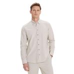 AC&Co/Altınyıldız Classics Slim Fit Dar Kesim Düğmeli Yaka Pamuklu Oxford Gömlek, S, 4A2000000050, Bej, Erkek