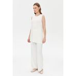 accort Kolsuz Basic Tunik Tişört - KEMIK